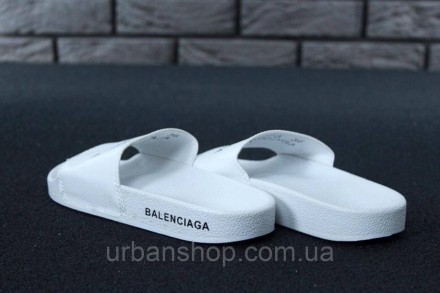 Balenciaga Slippers white/white, жіночі шльопанці баленсіага, obuwie damskie.. . фото 9