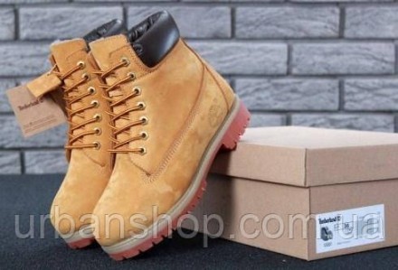 Взуття унісекс Timberland нубукові без хутра "Жовті" р. 36-45 11951. . фото 2