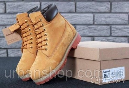 Взуття унісекс Timberland нубукові без хутра "Жовті" р. 36-45 11951. . фото 1