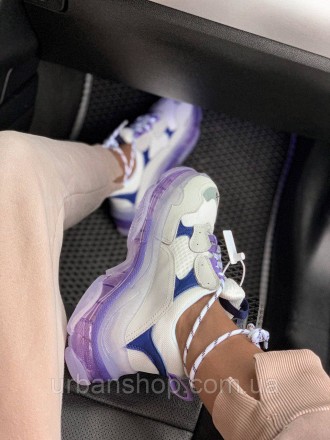 Взуття Balenciaga Triple S White Blue Purple NEW Стильний Львів 4160. . фото 5