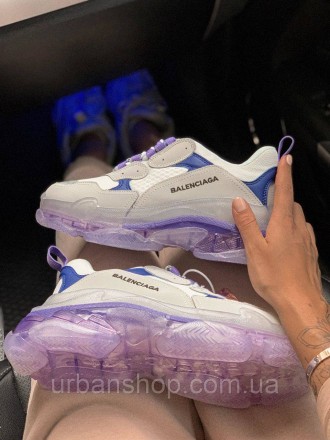 Взуття Balenciaga Triple S White Blue Purple NEW Стильний Львів 4160. . фото 3