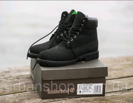 Взуття унісекс Timberland нубукові без хутра "Чорні" р. 36-45 11952. . фото 2