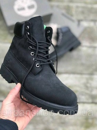 Взуття унісекс Timberland нубукові без хутра "Чорні" р. 36-45 11952. . фото 3