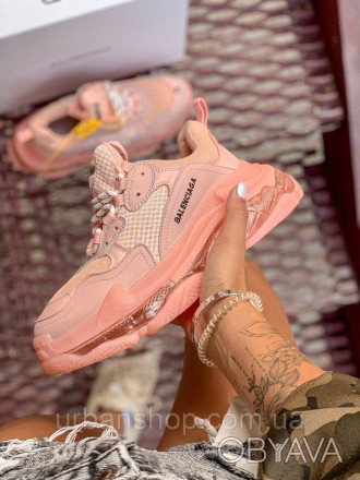 Взуття Balenciaga Triple S Pink. . фото 1