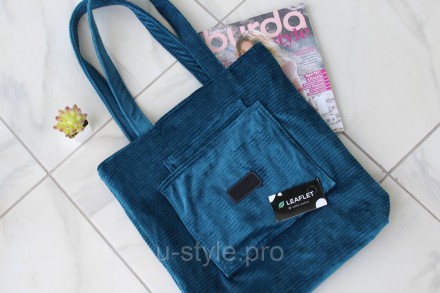 
Вельветовая женская сумка Leaflet! Синяя!
Вельветовая сумка шоппер (или сумка т. . фото 6