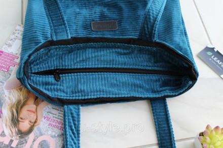 
Вельветовая женская сумка Leaflet! Синяя!
Вельветовая сумка шоппер (или сумка т. . фото 3