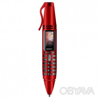 Ручка мобильный телефон портативный с камерой 0.08 MP и Bluetooth AK 007 (Красны