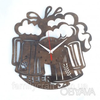 Настенные деревянные тематические часы пиво
Размер: 350/350/4 мм
Заказы производ. . фото 1