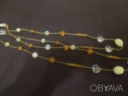 Ожерелье от Oriflame, длинна одной нитки 45 см, можно носить две вместе.

Прод. . фото 1