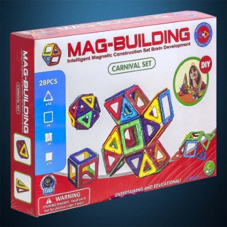 
Магнитный конструктор Mag-Building 28 деталей
Mag-Building 28 деталей - универс. . фото 3