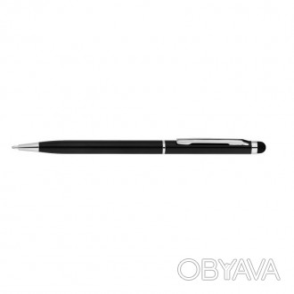 Ручка кулькова Economix Stylus 0,7мм синя металева, корпус чорний E10308-01
 
Ти. . фото 1
