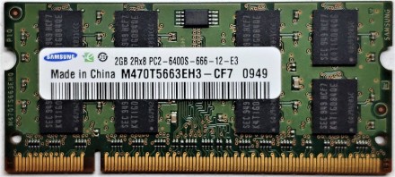 Память для ноутбука SODIMM DDR2 2GB 800 MHz Samsung M470T5663EH3-CF7. Київ. фото 1 Память для ноутбука SODIMM DDR2 2GB 800 MHz Samsung M470T5663EH3-CF7. Київ. фото 1