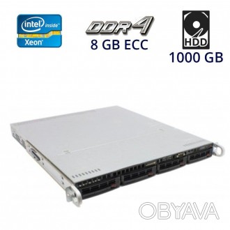 Назначение Сервер Supermicro 1U 4 LFF (4x3.5") на базе процессора Intel Xeon E3-. . фото 1