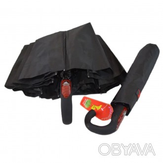 Зонт мужской полуавтомат Bellissimo на 10 спиц из фибергласа – надежная защита о. . фото 1