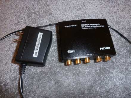 Monoprice MYCH01 Конвертер HDMI в компонентое видео YPbPr и R / L стерео аудио
. . фото 4