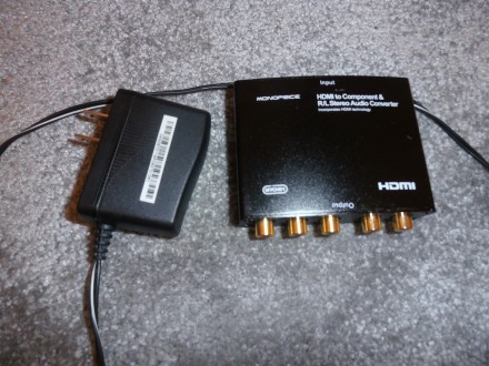 Monoprice MYCH01 Конвертер HDMI в компонентое видео YPbPr и R / L стерео аудио
. . фото 2