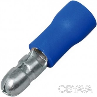 MPD2-156 Клемма кабельная круглая (штекер) 1.5-2.5мм², Ø4мм, синяя, . . фото 1