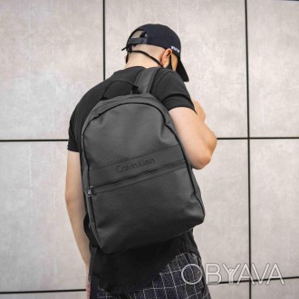 Стильный городской рюкзак Calvin Klein Кельвин кляйн портфель из эко кожи 
Основ. . фото 1
