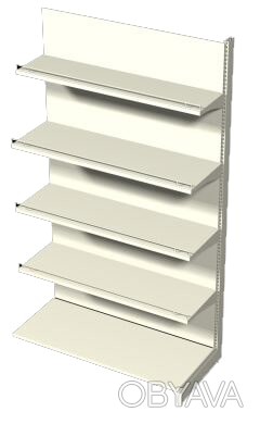 Стеллаж для магазина 2235х1250х580 с барьерами