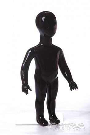 CHD- 9 Манекен детский безликий черный глянец Данная модель детского манекена вы. . фото 1