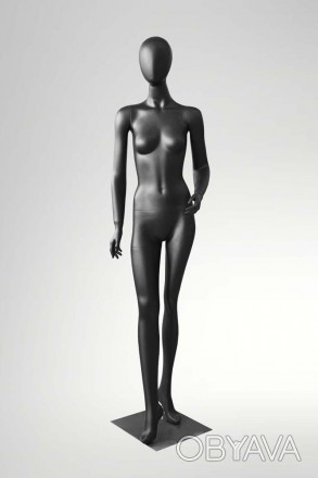 LIZA-4 Манекен женский безликий, черный МАТ реалистично продемонстрирует одежду . . фото 1