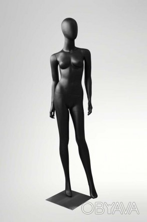 LIZA-2 Манекен женский безликий, черный МАТ реалистично продемонстрирует одежду . . фото 1