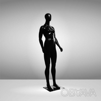 JSF-WOВ84-1 Манекен женский чёрный безликий реалистично продемонстрирует одежду . . фото 1
