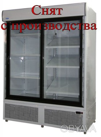 
Универсальный холодильный шкаф с двумя стеклянными раздвижными дверьми (купе). . . фото 1