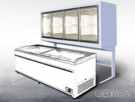  Морозильный шкаф Технохолод ШХНД(Д) «Канзас HLT» - торговое оборудование для су. . фото 1
