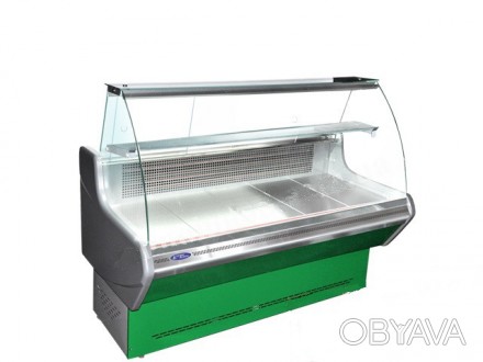 
Холодильная витрина Прима 2.0 ПВХС «ТехноХолод» шириной 0,88 м с гнутым стеклом. . фото 1