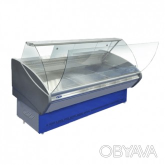 
Холодильная витрина Опера ПВХС(Д) «ТехноХолод» шириной 0,99 м с гнутым стеклом . . фото 1
