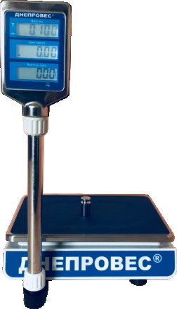 Весы торговые ВТД-СЛ с двухсторонним жидкокристаллическим дисплеем (LCD) на стой. . фото 6