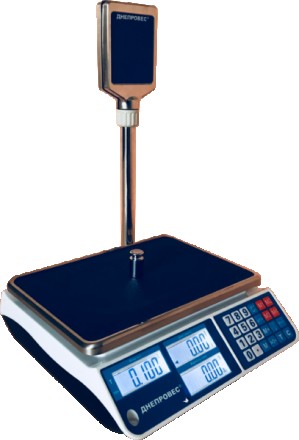 Весы торговые ВТД-СЛ с двухсторонним жидкокристаллическим дисплеем (LCD) на стой. . фото 7