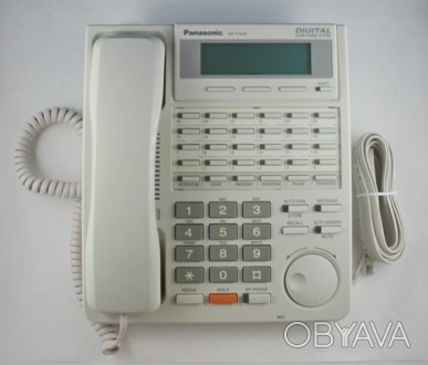 Системный телефон Panasonic KX-T7433 б/у (отличное состояние) с подсветкой и  по. . фото 1