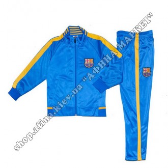 Купить спортивный костюм футбольный для мальчика Барселона Blue в Киеве. Купить . . фото 2