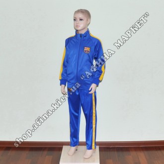 Купить спортивный костюм футбольный для мальчика Барселона Blue в Киеве. Купить . . фото 3