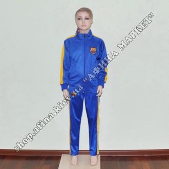 Купить спортивный костюм футбольный для мальчика Барселона Blue в Киеве. Купить . . фото 7