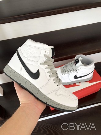 Кроссовки мужские белые кожа Nike Air Jordan 
Производитель: Вьетнам
Материал ве. . фото 1