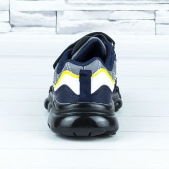 Кроссовки детские демисезонные синие b-613
Застежка шнурки и липучка
Материал: э. . фото 10