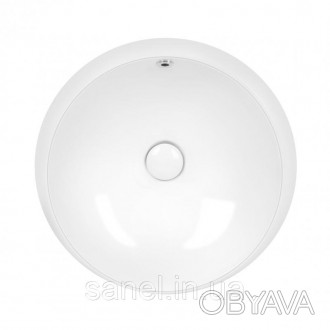 Раковина Qtap Jay QT0711K305W виготовлена з якісної кераміки білого кольору круг. . фото 1