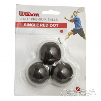 Мяч для сквоша WILSON STAFF 
Поскольку эти мячи обладают специальным составом ре. . фото 1