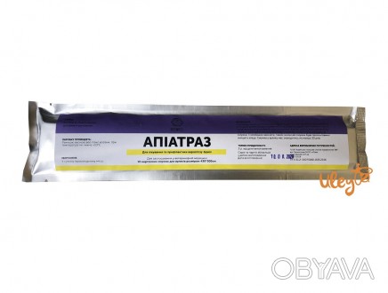 Апиатраз (амитраз 6,75 мг, аналог Вароадеза ) - 10 полосок. Украина – предназнач. . фото 1