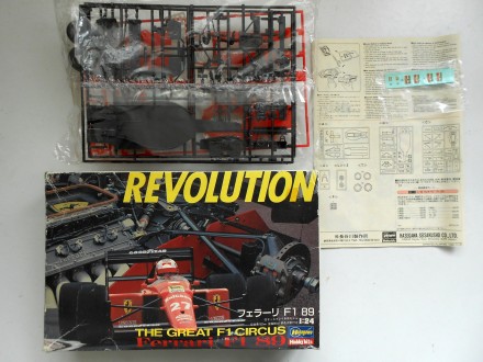 Конструктор сборная модель Ferrari F1 89 Revolution масштаб 1/24  Hasegawa Hobby. . фото 5