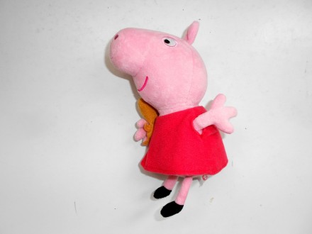 Милая мягкая игрушка свинка Пеппа с мишкой Тедди в руках Peppa Pig Ty  Высота:  . . фото 6