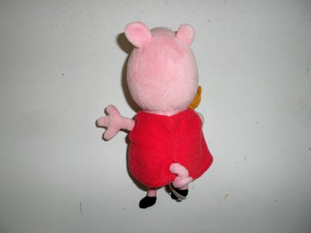 Милая мягкая игрушка свинка Пеппа с мишкой Тедди в руках Peppa Pig Ty  Высота:  . . фото 5