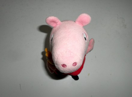 Милая мягкая игрушка свинка Пеппа с мишкой Тедди в руках Peppa Pig Ty  Высота:  . . фото 9