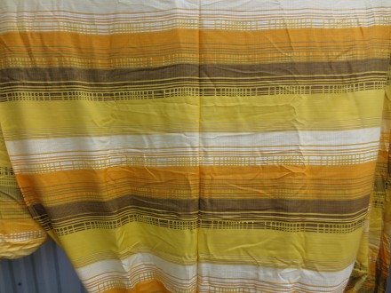 Нова, високоякісна, міцна шторна тканина приємних кольорів (жовтогарячого і лимо. . фото 2