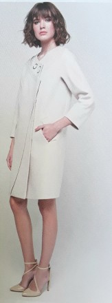 Весняне пальто женское молодежное в стиле Шанель,без воротника ,полупритал отдел. . фото 3
