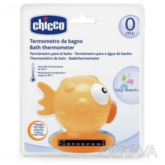 Детский термометр для воды Chicco Рыбка с термочуствительной полоской. Он безопа. . фото 1