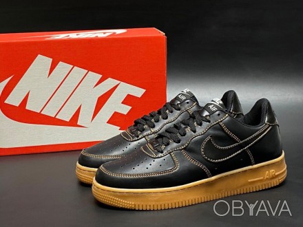 Кроссовки мужские черные с коричневым кожа Nike Air Force AF 1
Производитель: Вь. . фото 1
